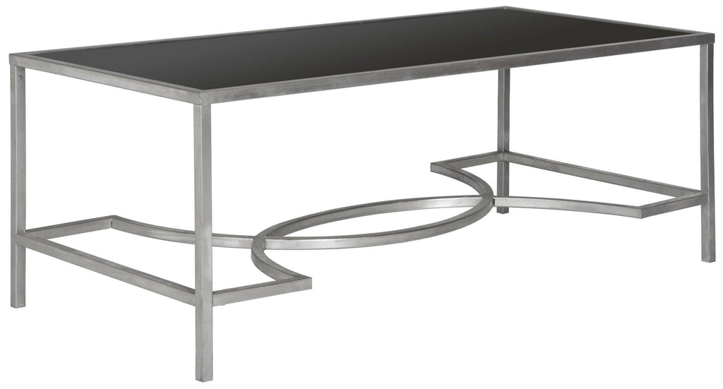 Silver/Black Glass Coffee Table E1705
