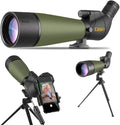 20-60x80 BAK4 Angled Spotting Scope with Tripod, Carrying Bag, Smartphone Adapter Q77161