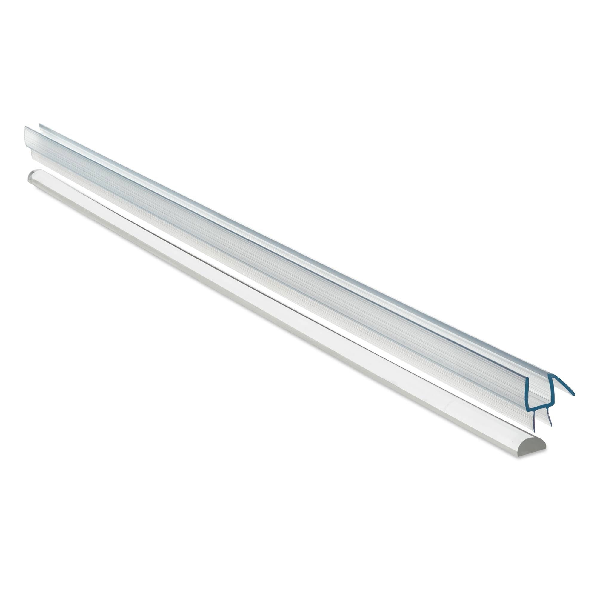 Brushed Nickel Frameless Hinged Shower Door T98222