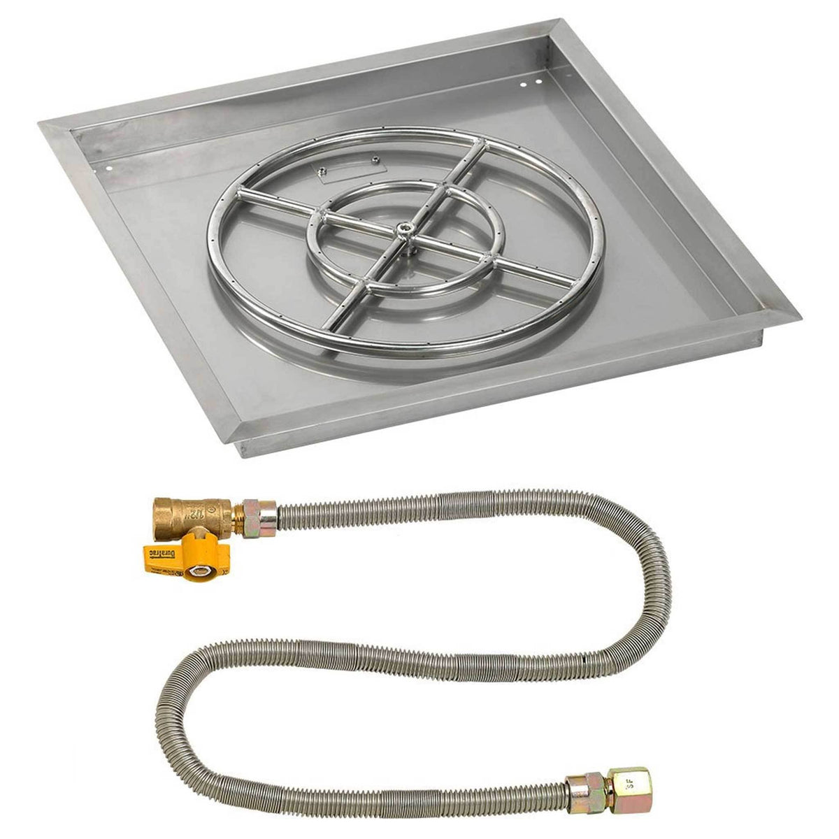 36x22 Square Drop-In Pan with Spark Ignition Kit Propane Fire Pit Ring K551298
