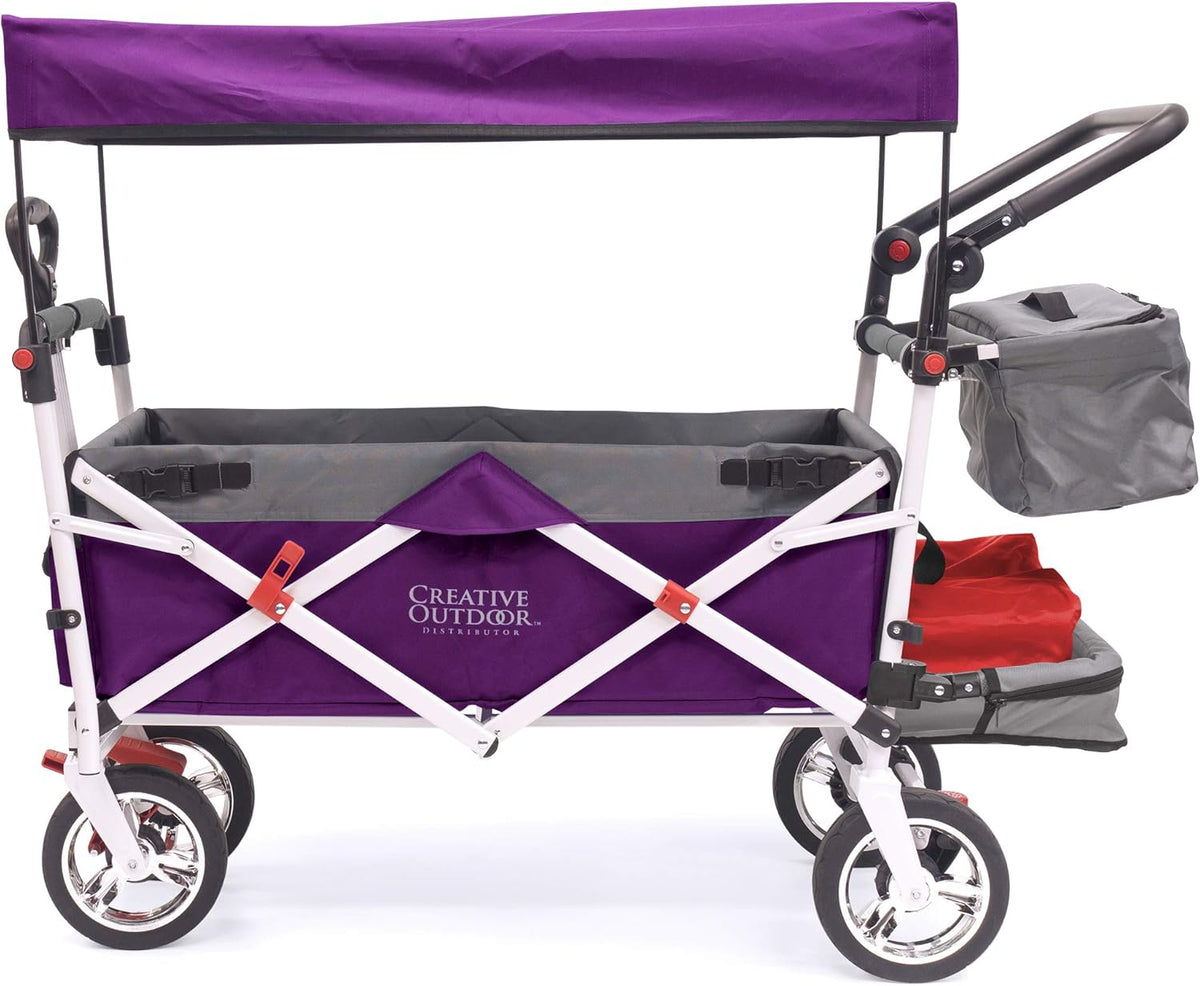 Purple Collapsible Folding Wagon Cart E7371