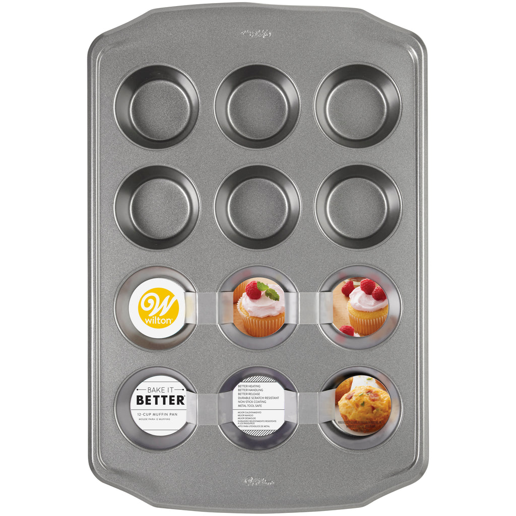 Non-Stick Steel 12-Cup Muffin Pan S8473