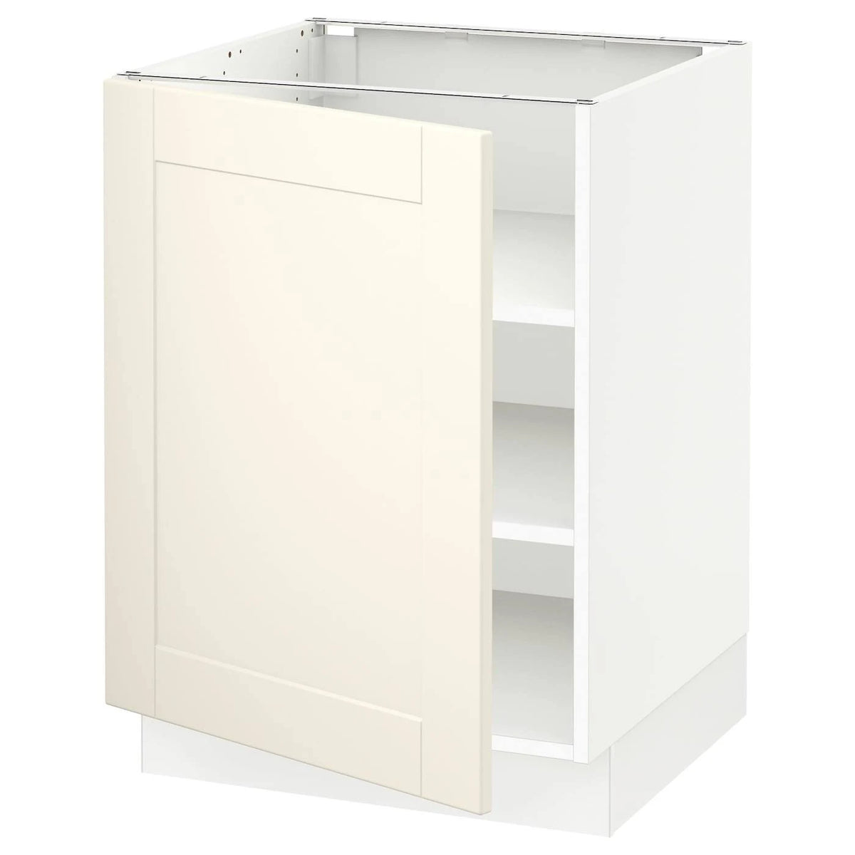 White Base Cabinet with Shelves A865086