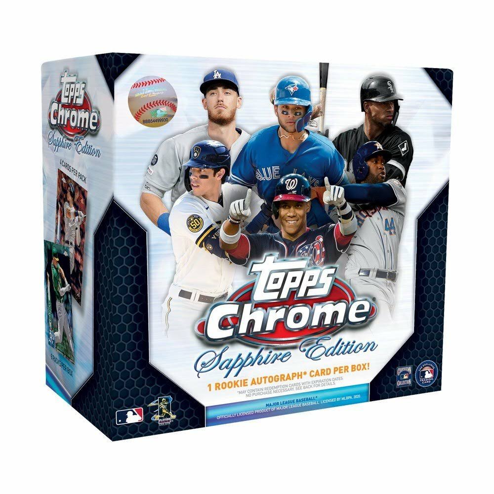 2020 Topps Chrome Baseball Sapphire Edition Box W5598