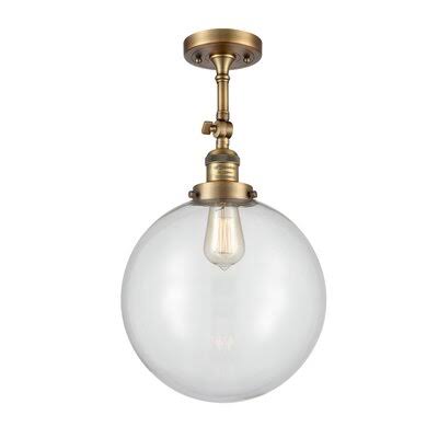 1-Light Semi Flush Mount Fixture V9810