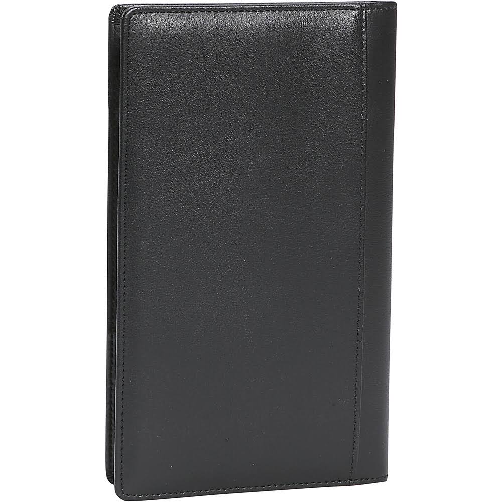 Black Leather Business Card File G4256