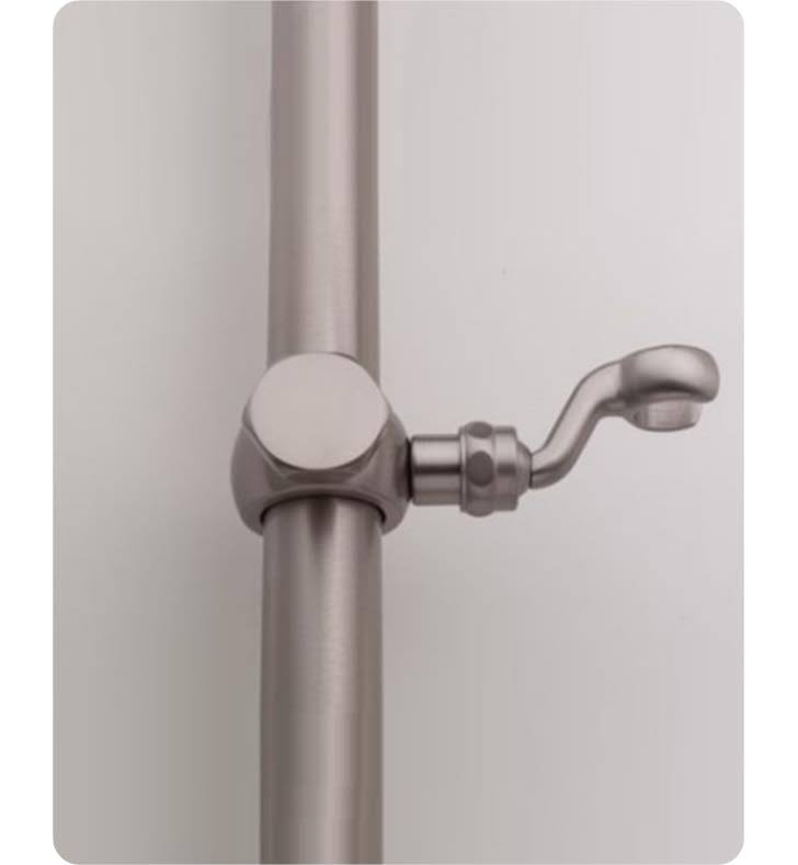 Hex Grab Bar Handshower Slider Unlacquered Brass R4977