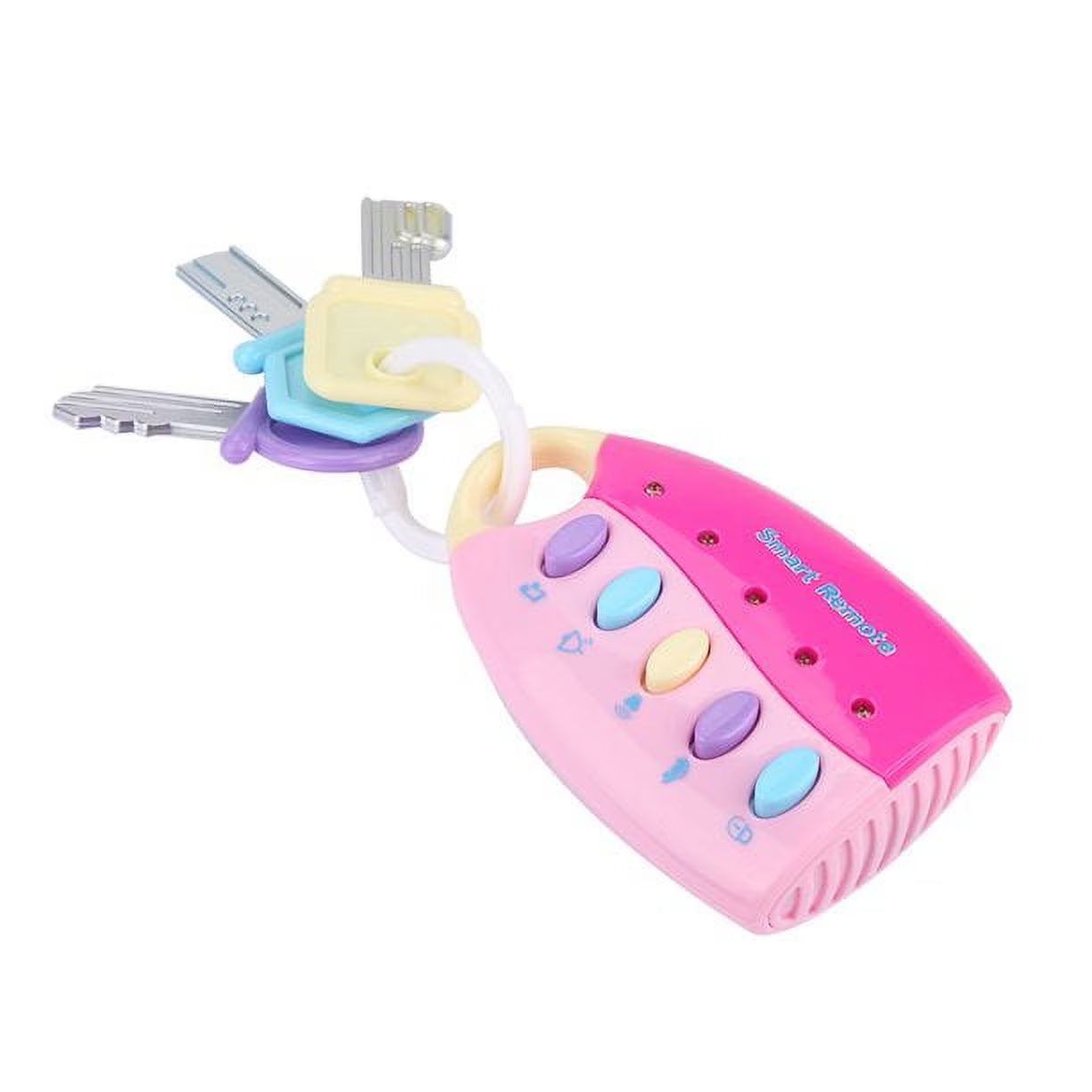 Pink Musical Toy Car Keys with Sound and Lights P4435