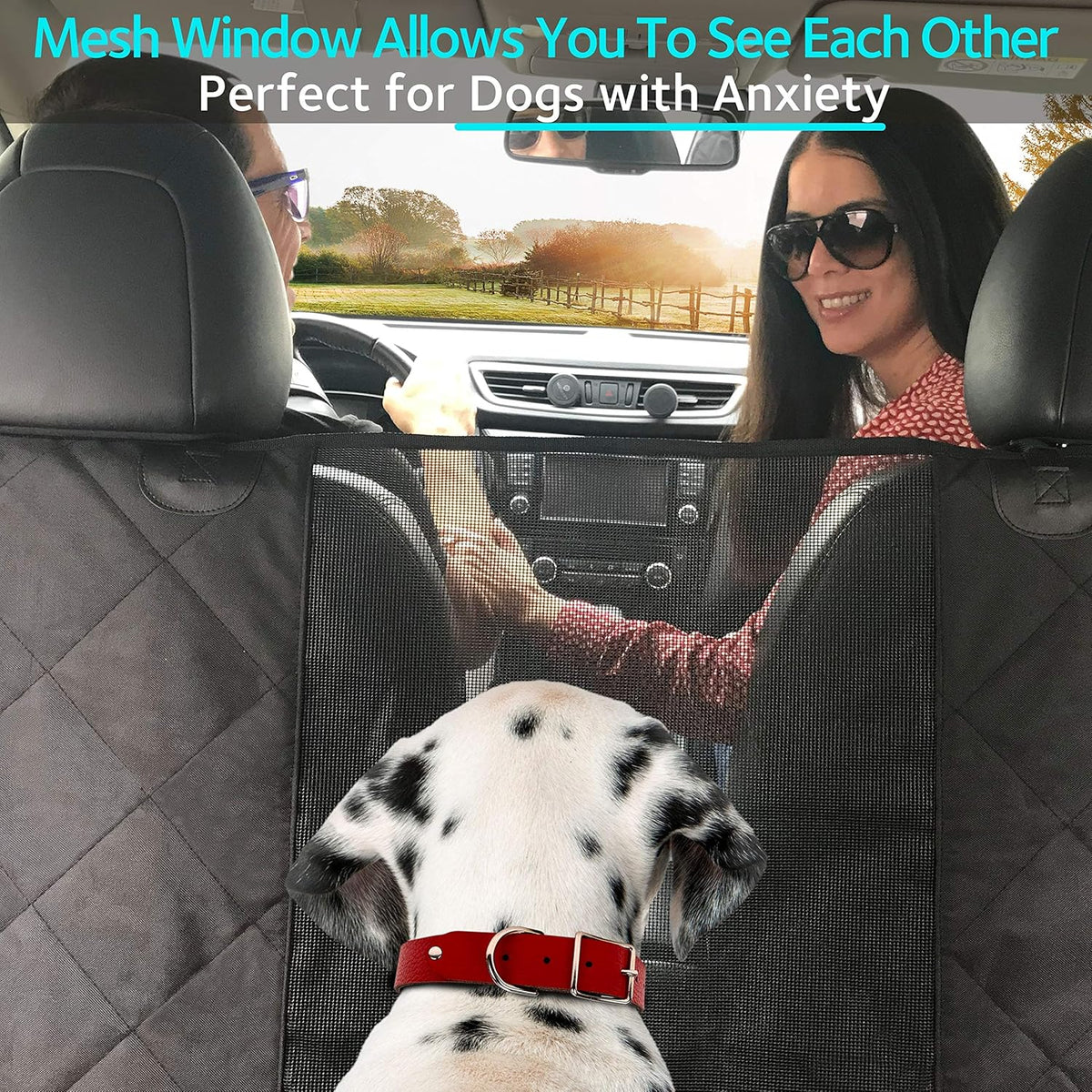 Heavy Duty Waterproof Non Slip Dog Car Seat Cover, Backseat Hammock Protector, Pack of 2 Z46816