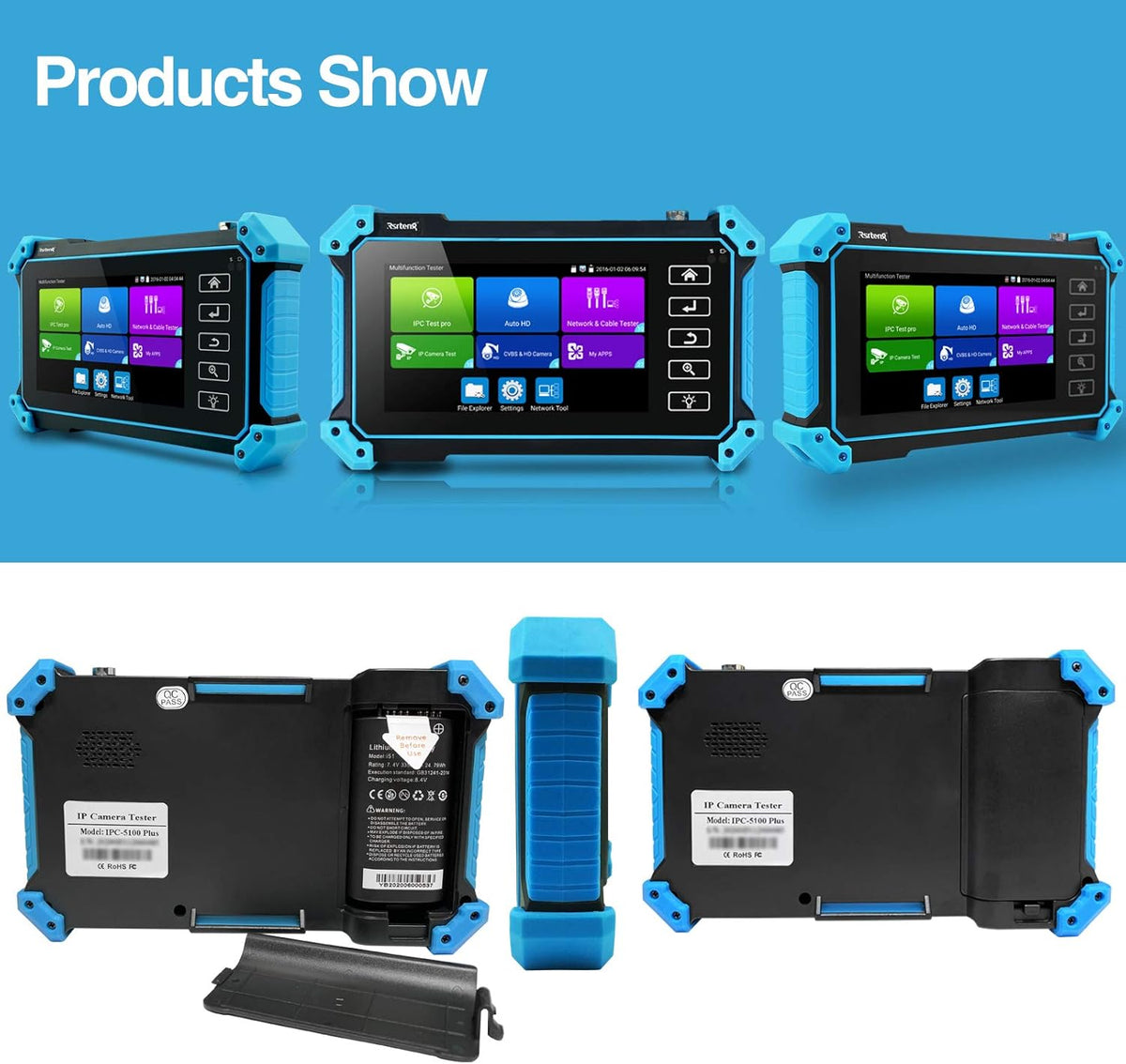 5inch IPS Touch Screen IP Camera Tester I29771