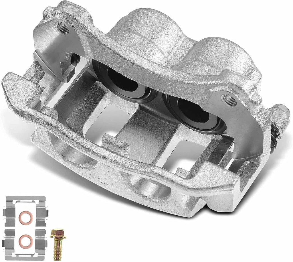 Disc Brake Caliper Assembly with Bracket Front Right Pack of 2 Q2446