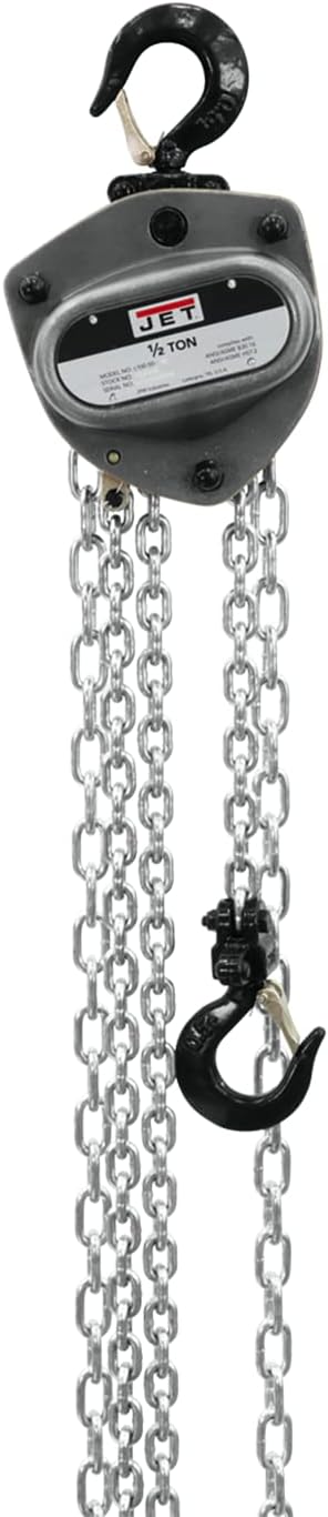 1/2-Ton Hand Chain Hoist with 15' Lift and Overload Protection A320787