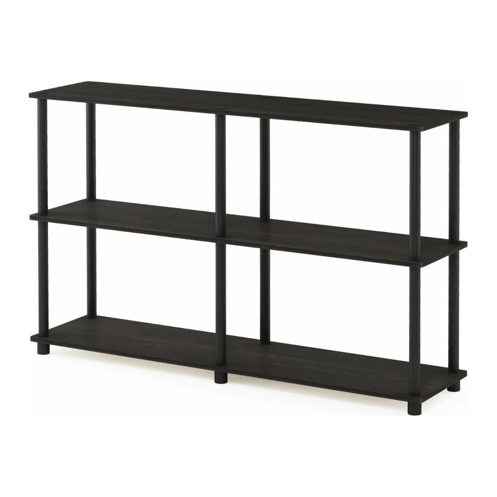 3-Tier Double Size Storage Display Rack in Black/Gray B2882