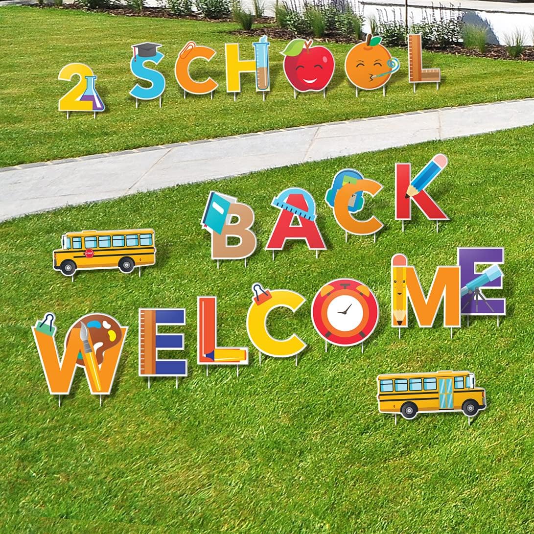 20pcs Yard Sign Letters Stakes Included Pack of 2 V280