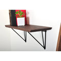 Dark Brown Wood Bracket Shelf G14125