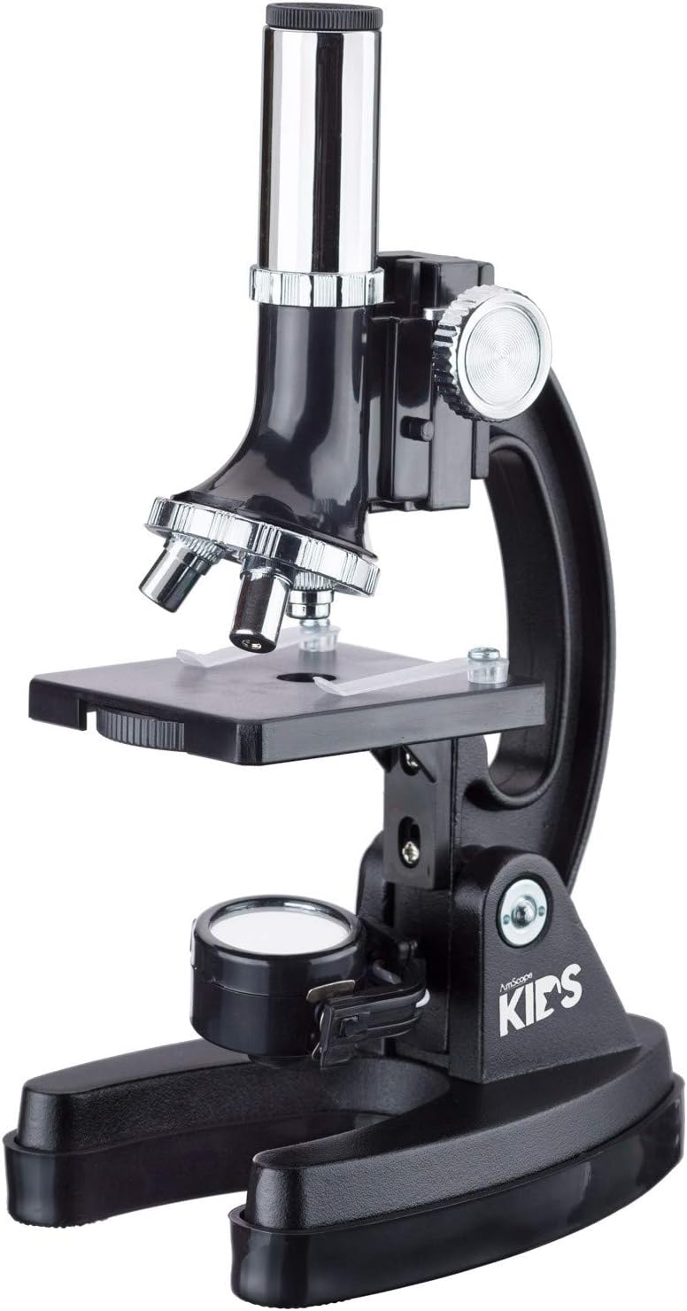 Kids Microscope Science Starter Kit with Set of 6 Experiment Cards Q918