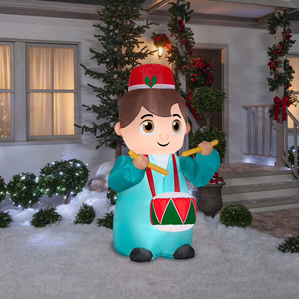 Animated Airblown Christmas Drummer J7019