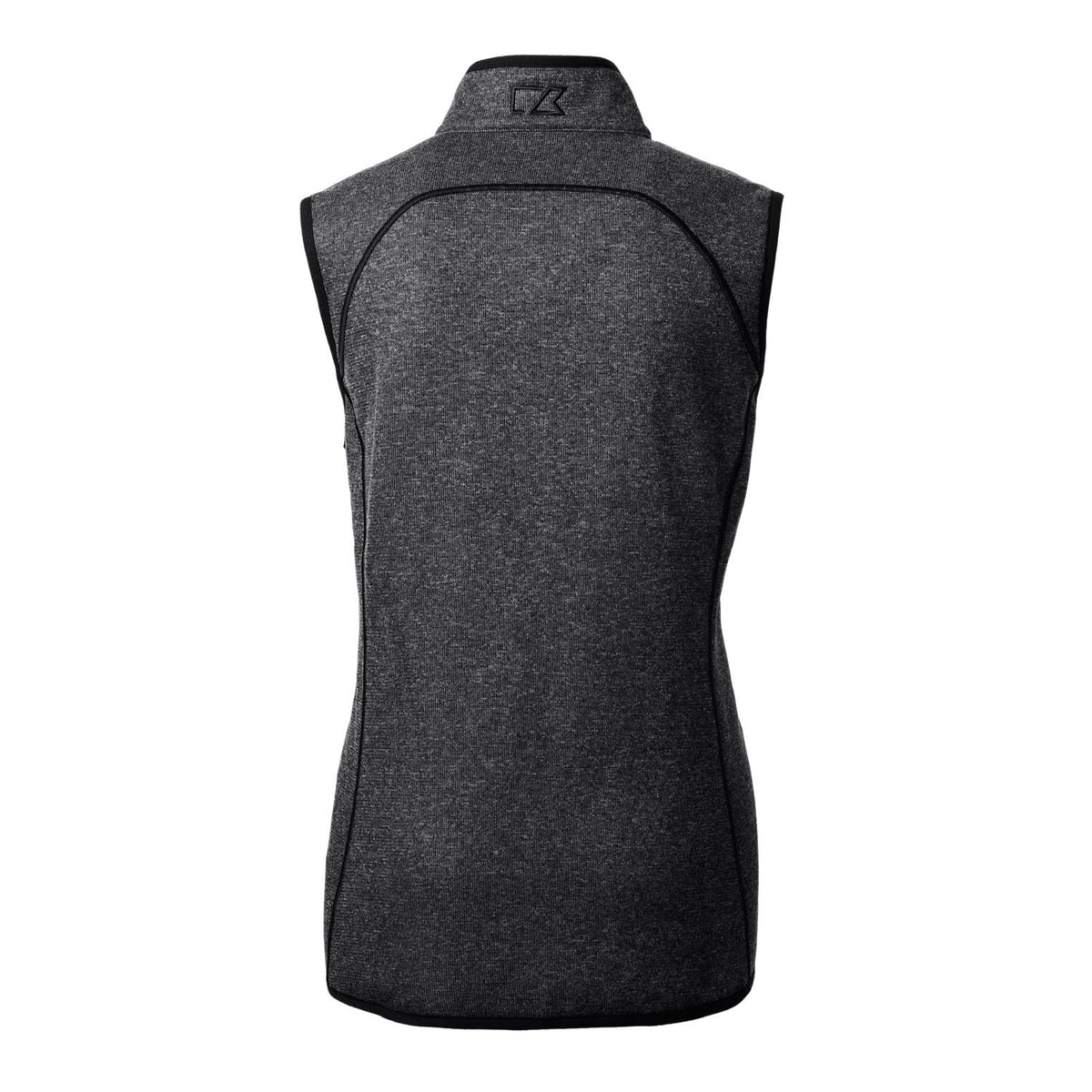 Heather Charcoal Full-Zip Sweater-Knit Vest B760075