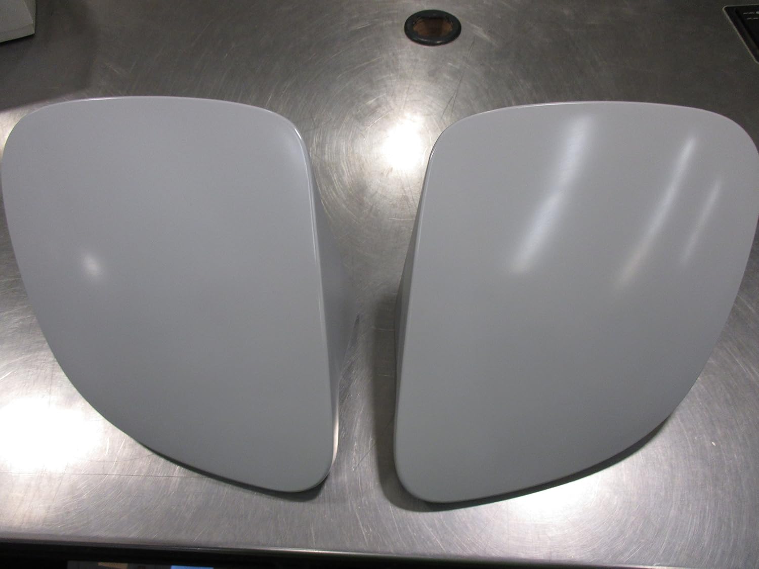 Driver and Passenger Side Head Light Lid Set Primed T296