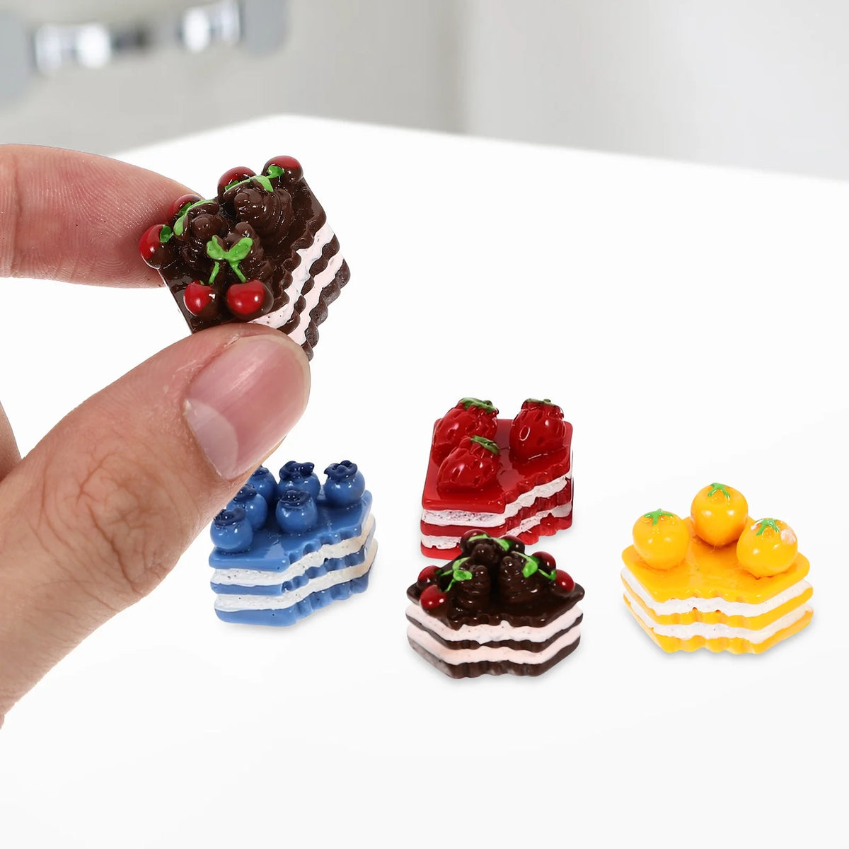 12 Pcs Simulated Mini Cake Ornaments Desserts Model I42236
