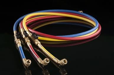 R410A 4-Valve Manifold with Hoses E20728