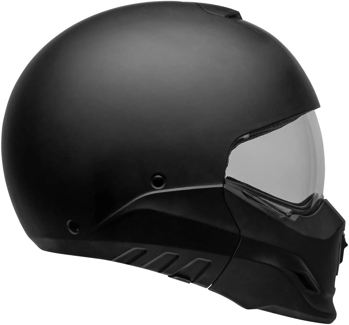 2 in 1 Motorcycle Helmet Matte Black with Gray XX-Large J76934