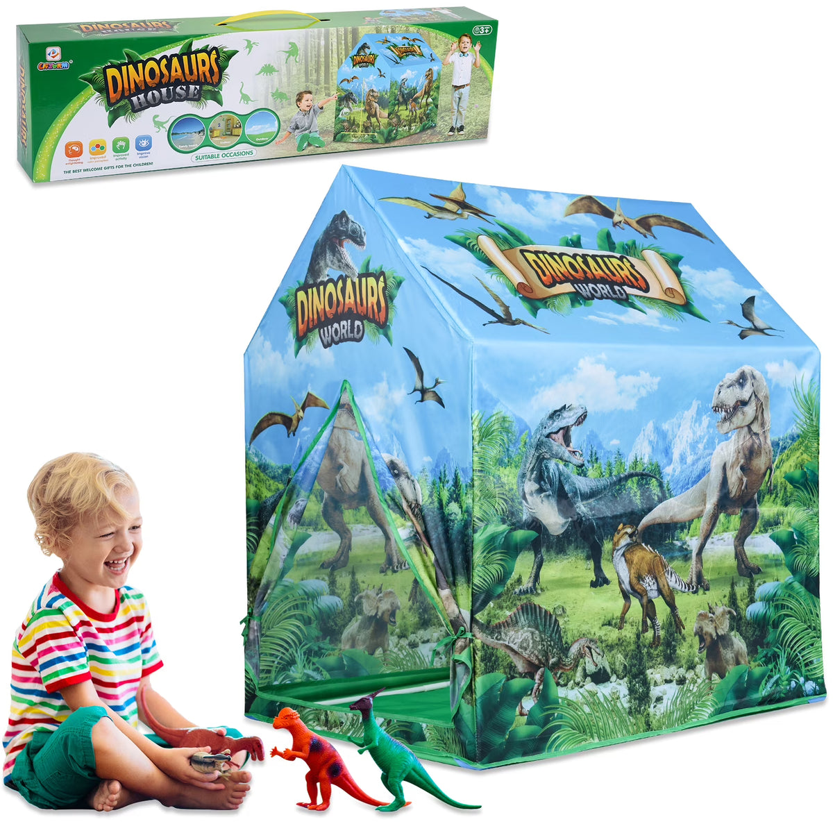 Dinosaur Kids Play Tent Playhouse Q77183