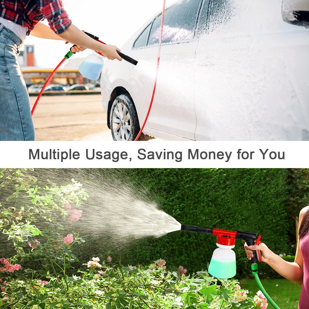 Foam Sprayer Nozzle Kit with 1 Liter Bottle Universal Connectors A701625