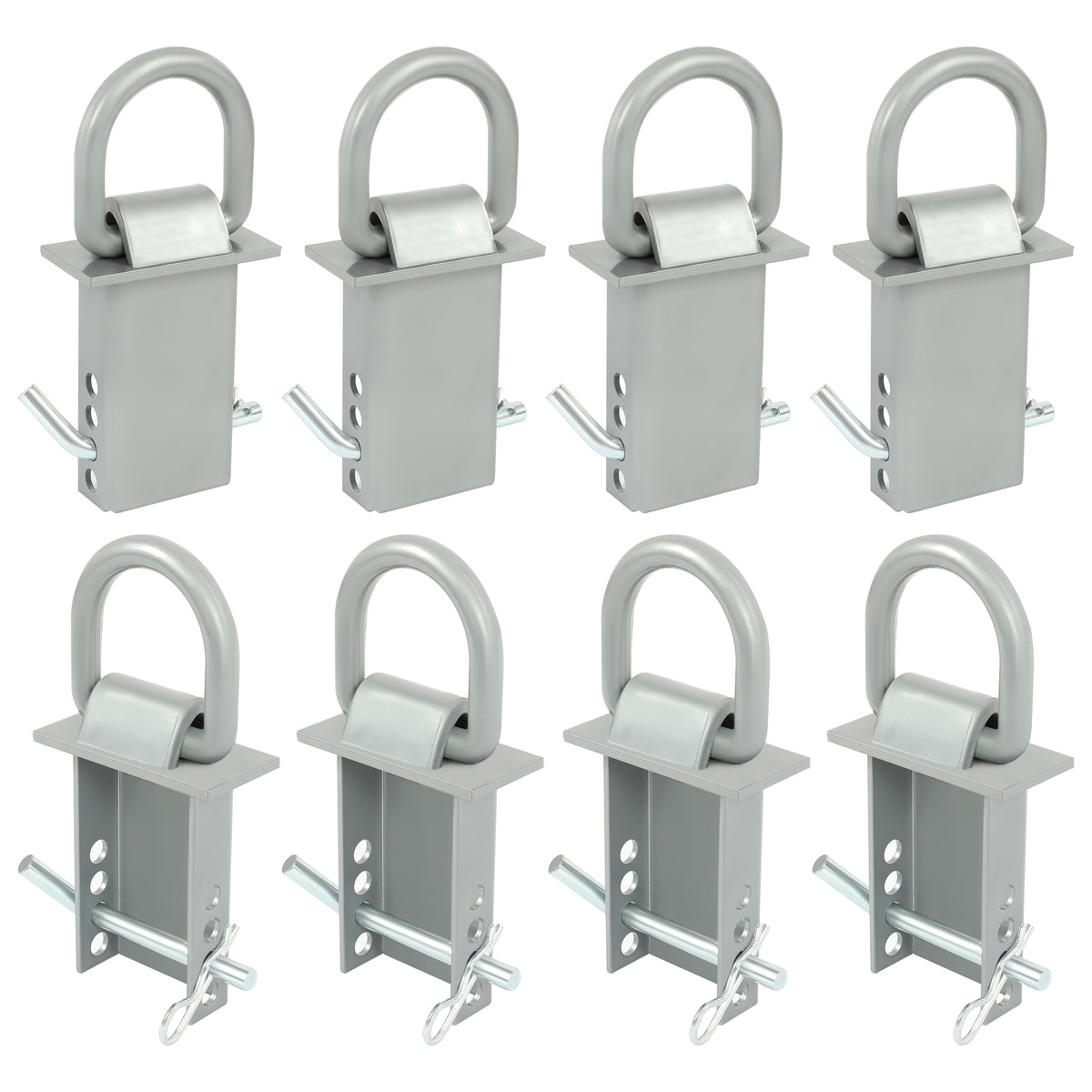 8 Pcs Removable Trailer Stake Pocket Tie Down D Ring Zinc Coated 5400 Lbs Load Limit F86117