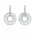14K White Gold Lab Grown Diamond Drop Earring I687