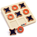 10" Wooden Tic-Tac-Toe Game Set D560