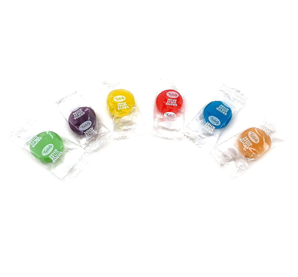 Assorted Jelly Fruit Disk Patties Candy, 5 Pound Box M840319
