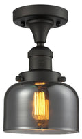 Large Bell 1 Light Semi-Flush Mount P6042