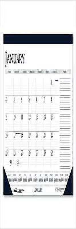 2PK Recycled Two-Color Desk Pad Calendar, 18.5 x 13, Blue Binding/Corners, 12-Month I774