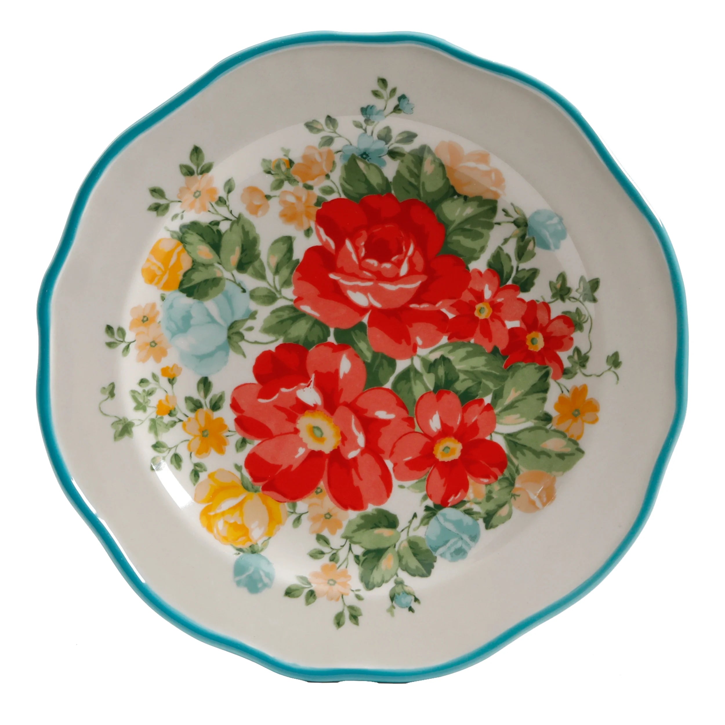 12 Piece Vintage Floral Dinnerware X108196
