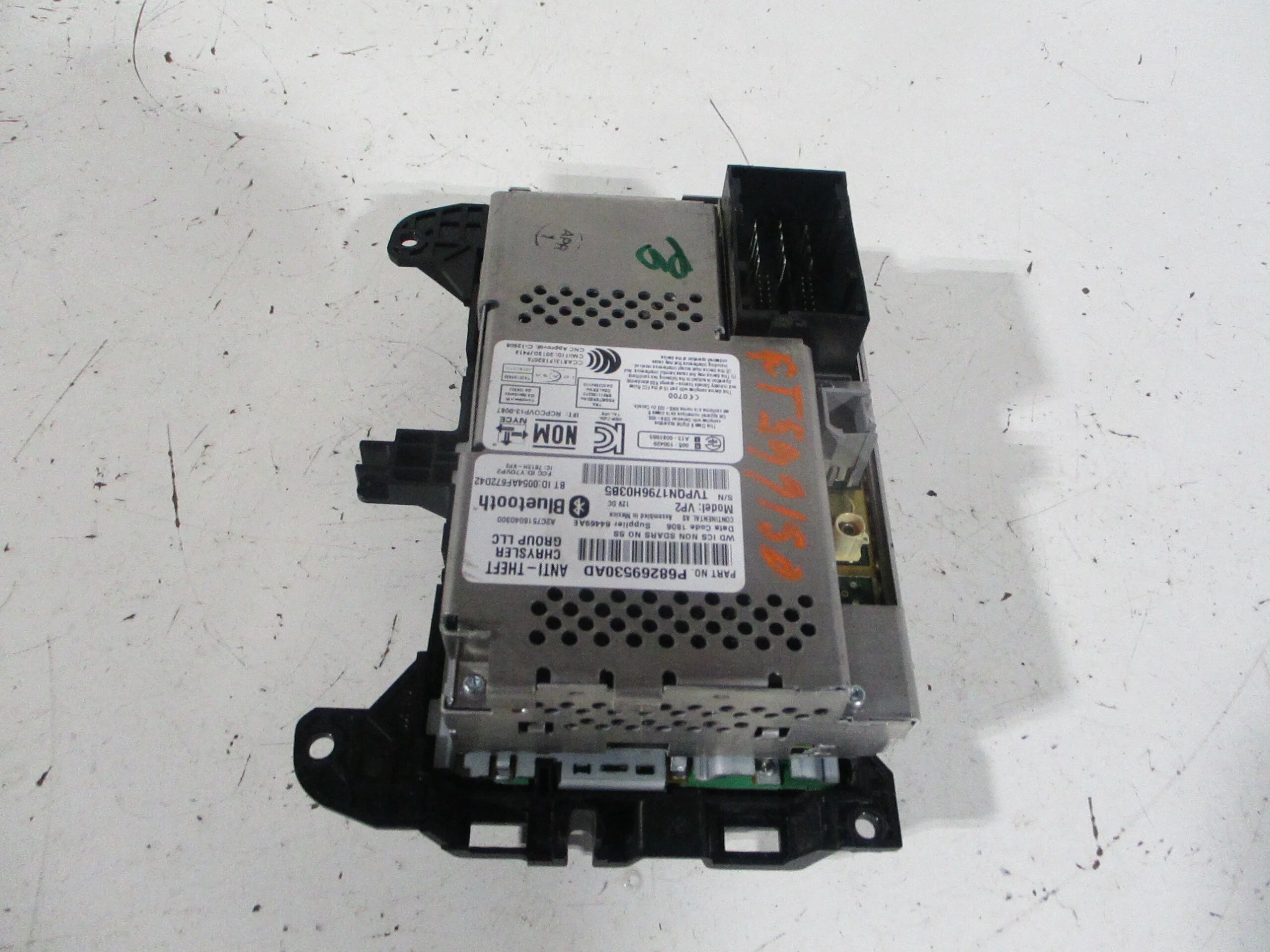 16 Dodge Durango Front Touch Screen Radio Display V6349