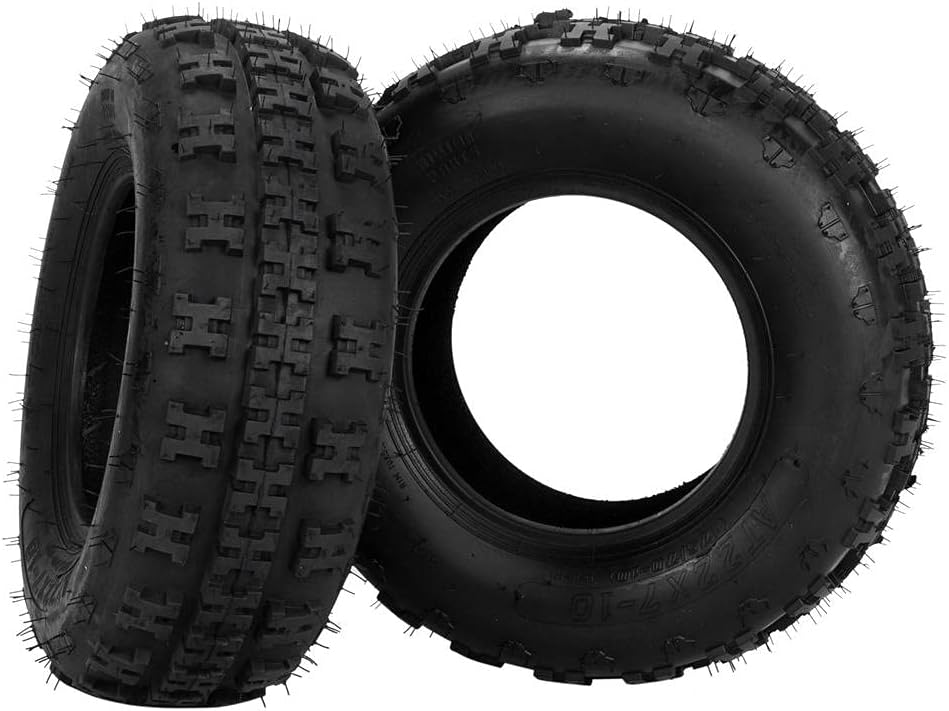 2Pcs ATV UTV Tires Tubeless 22x7-10 4Ply Front U283424