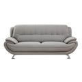 Gray Wooden Sofa with Stainless Steel Legs G456113