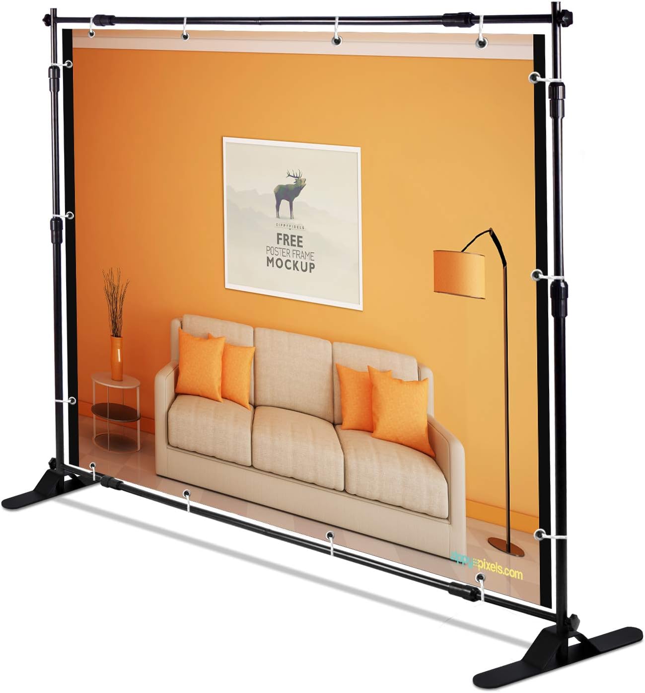 Heavy Duty Backdrop Banner Stand Kit with Carrying Bag B94485