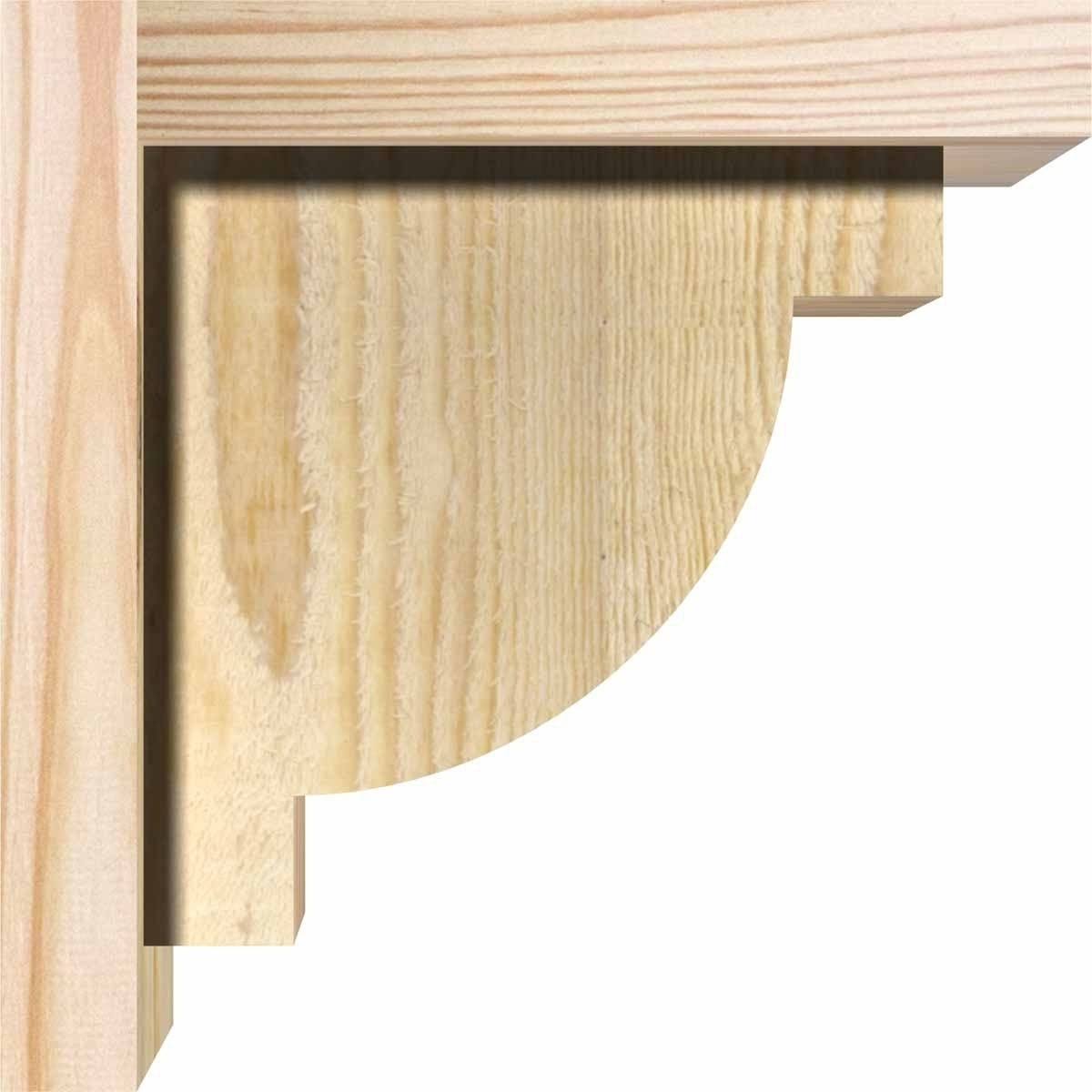 Alpine Rough Sawn Corbel with Backplate, Douglas Fir W2967
