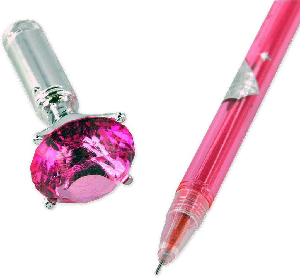 24 Pc Gel Pens with Rhinestone Topper D929809