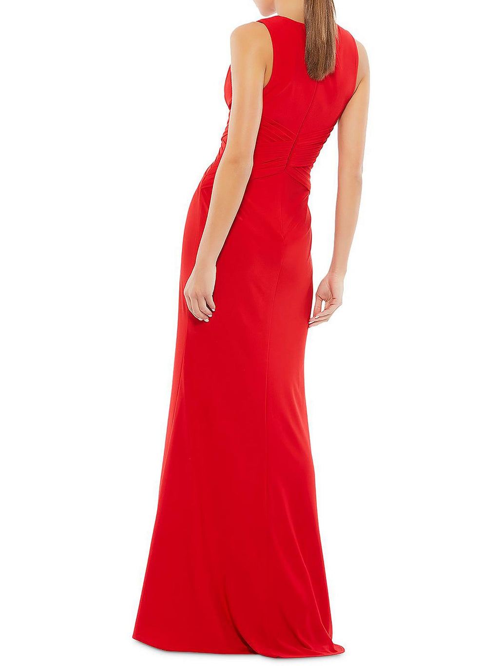 Pleated Long Evening Dress U1319