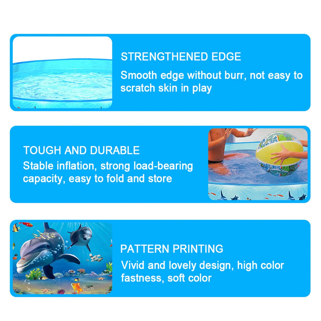 Inflatable Plastic Swimming Pool U472