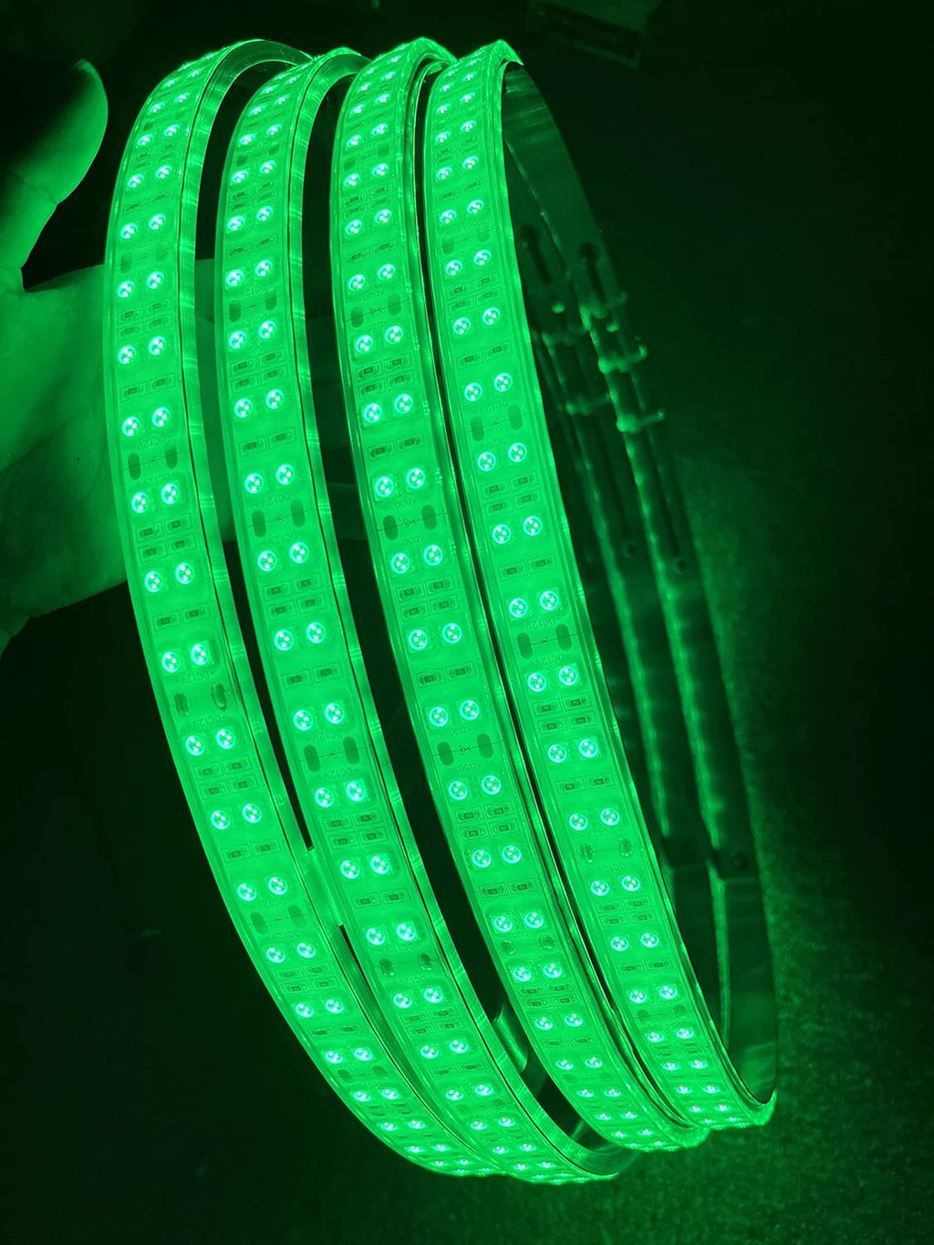 15.5" IP68 Green LED Wheel Rim Lights for Truck Z56955