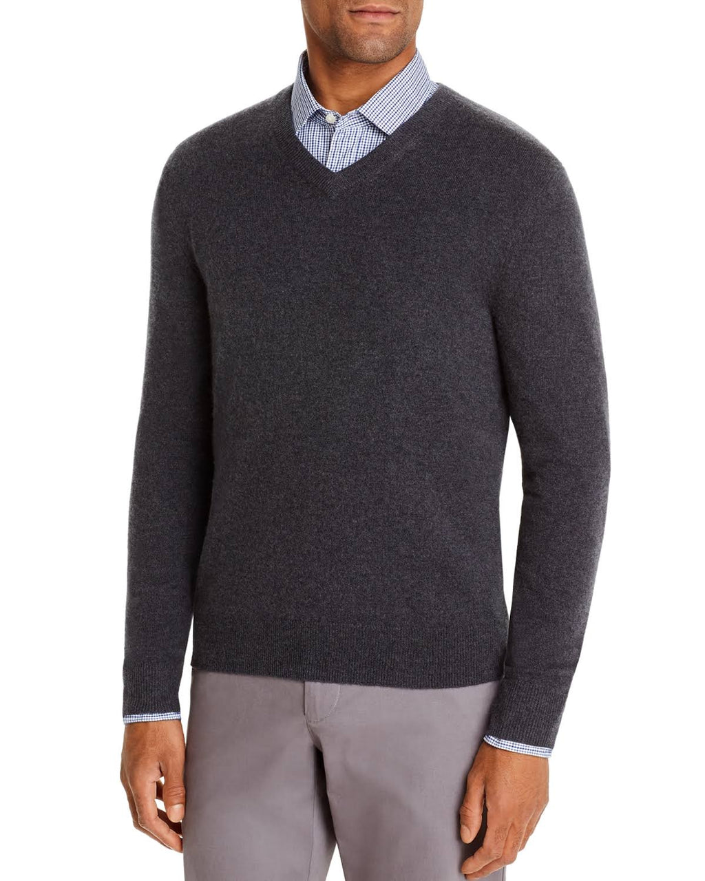 Ivory Cashmere V-Neck Sweater W277420