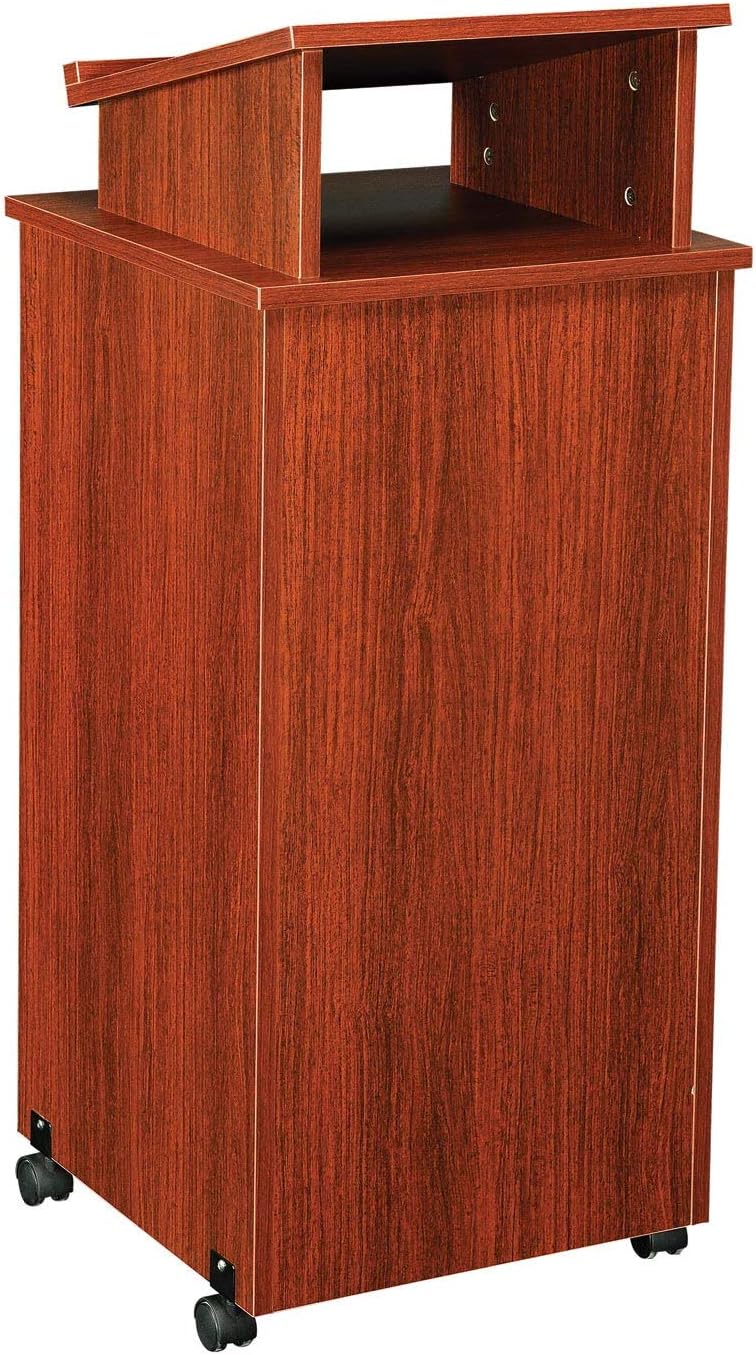 Mahogany Mobile Lectern T557419