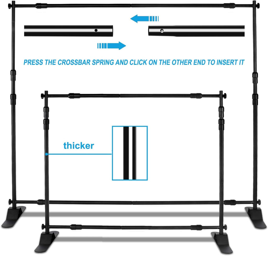 Heavy Duty Backdrop Banner Stand Kit with Carrying Bag B94485