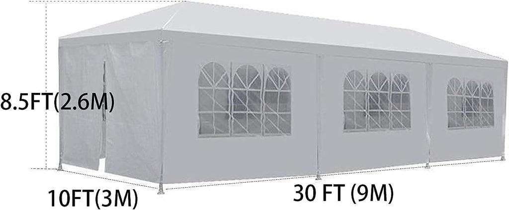 10x30 Canopy Tent with 8 Removable Walls Z79438