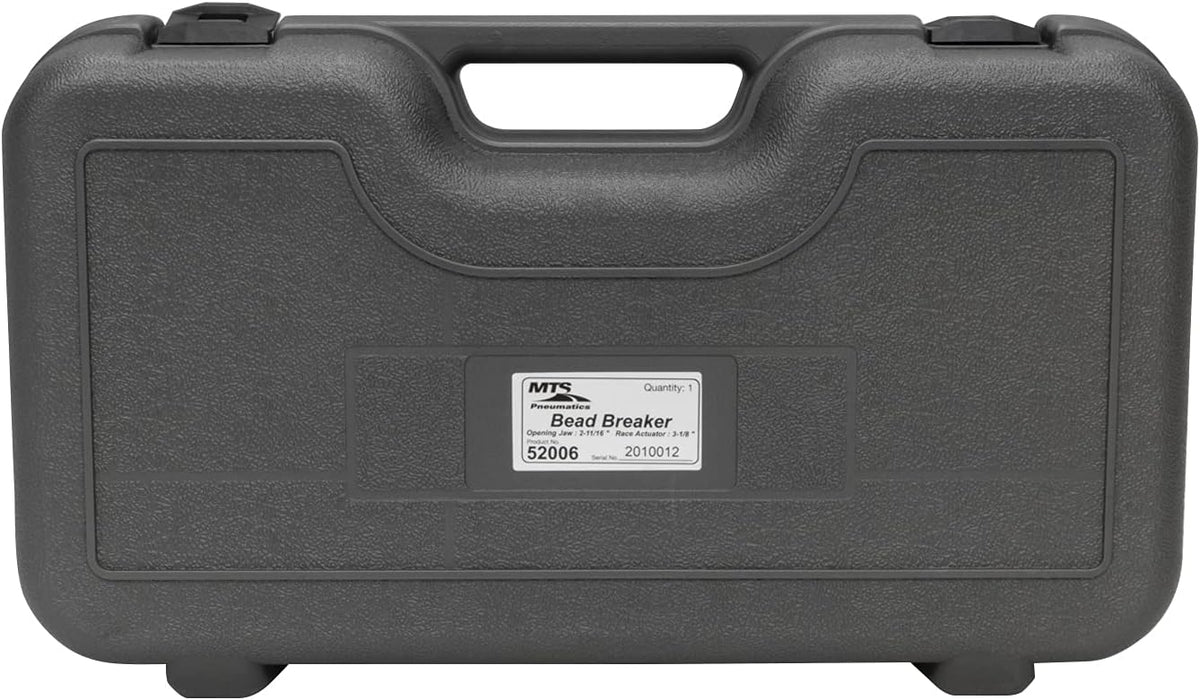Pneumatic Air Powered Bead Breaker with 2-11/16-Inch Jaw Opening, Handle Exhaust, Includes Storage/Carry Case V988