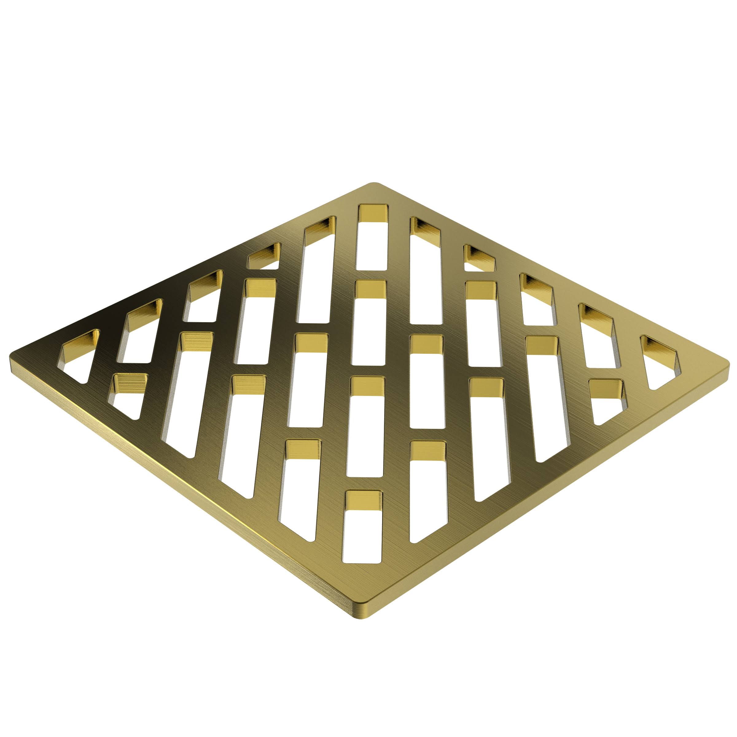 PVD Satin Brass Square Shower Drain L71417